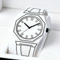 Women's Polygonal Dial Watch Set